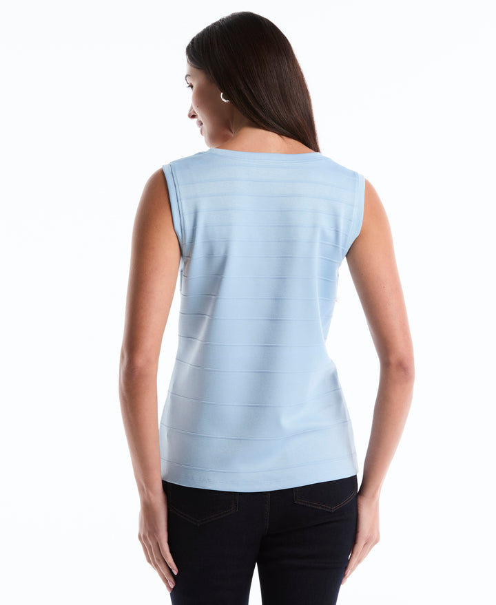 Ottoman Knit Top (Cerulean) 