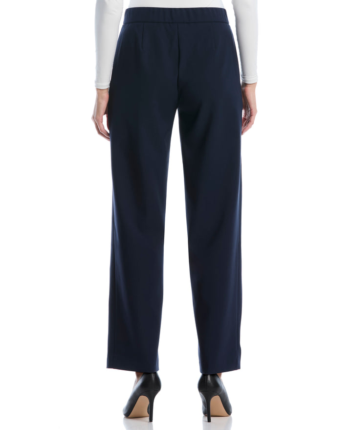 Wide Leg Novelty Belt Pant (Black Iris) 