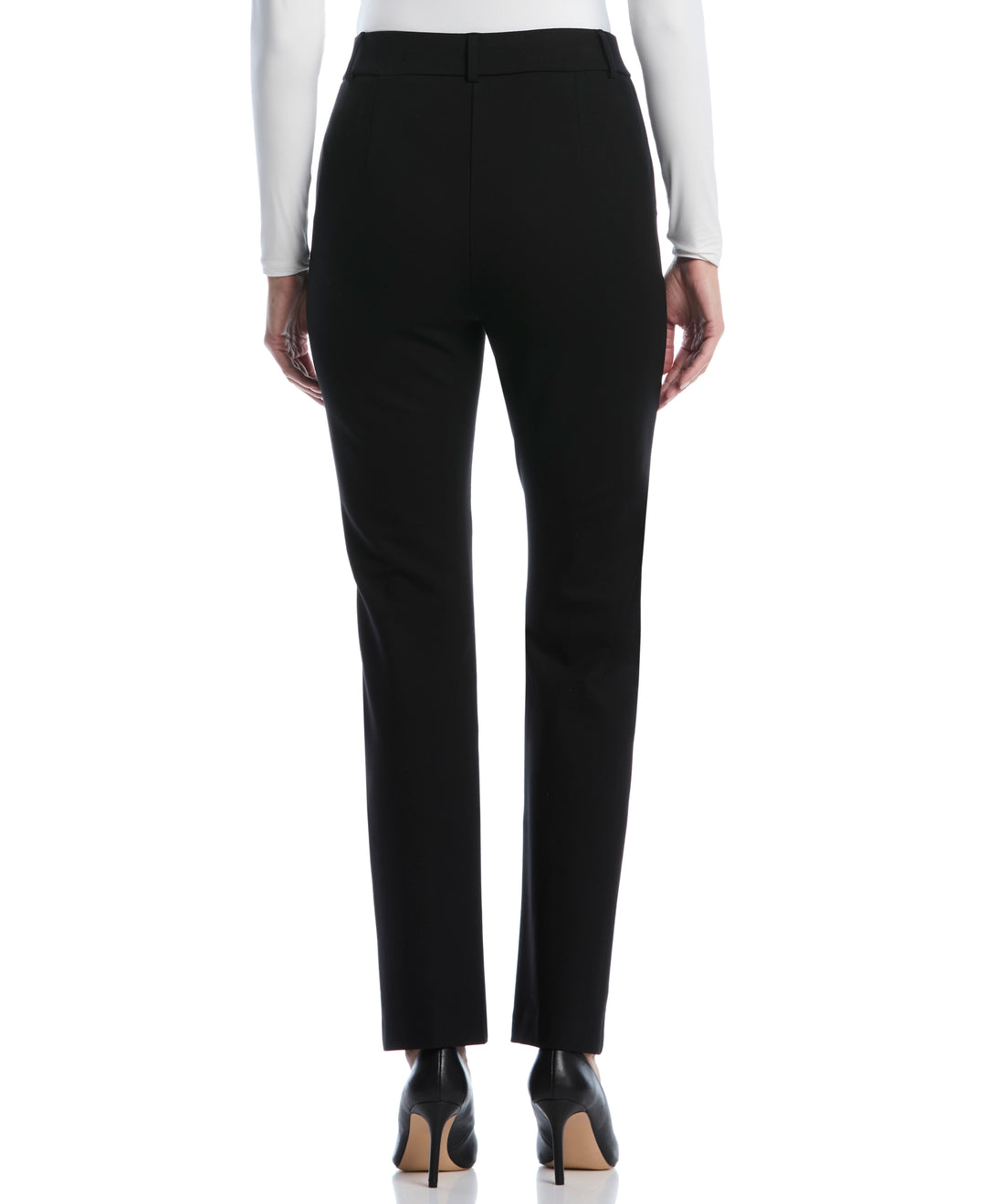 Fly Front Bootcut Pant (Black) 