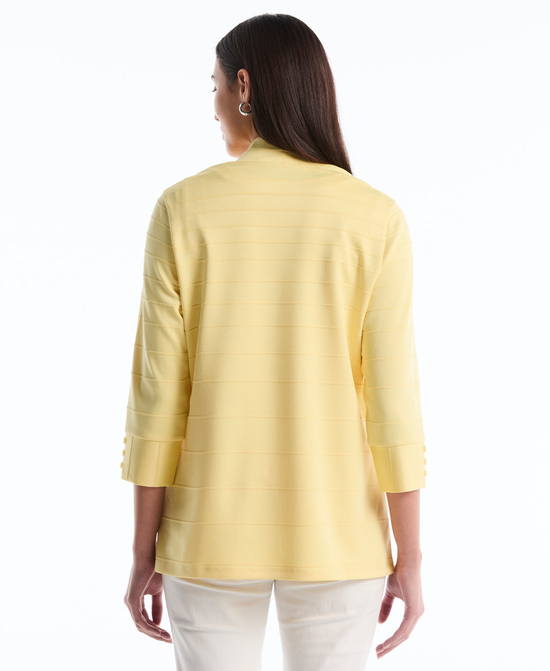 Petite Ottoman Knit Top (Pale Banana) 