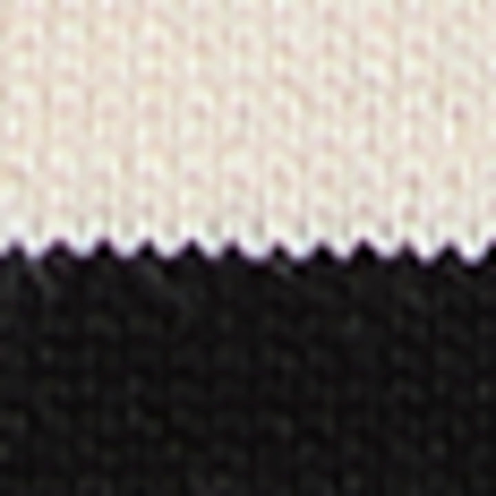 Plus Size Striped Rib Trim Crewneck Sweater (Black) 