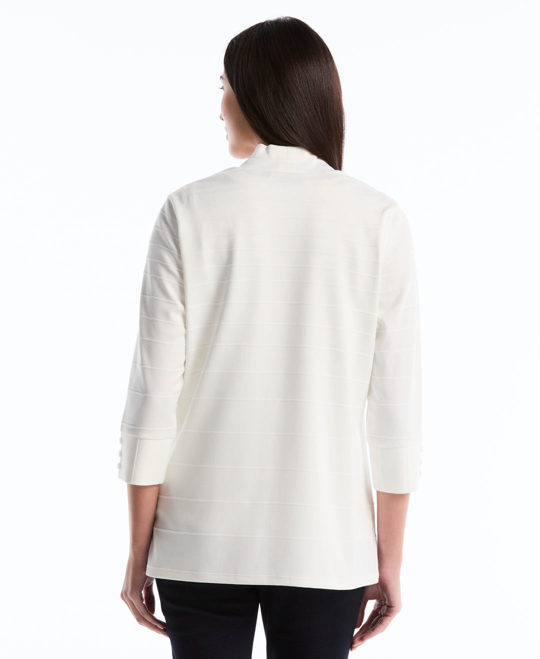 Petite Ottoman Knit Cardigan Sweater (Star White) 