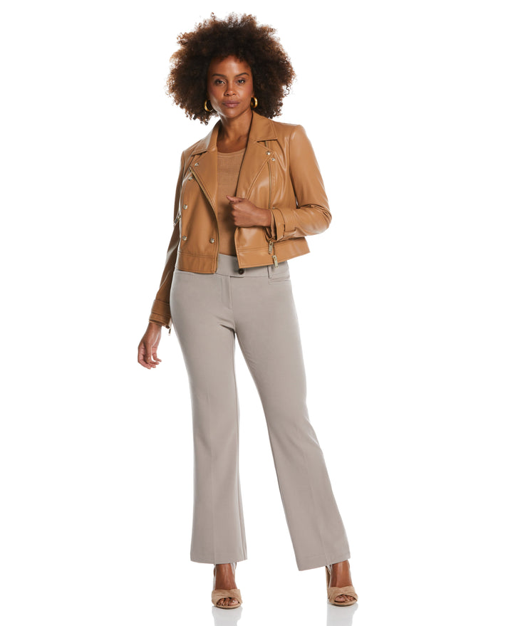 GABARDINE BOOTCUT PANT - CURVY FIT (Summer Straw) 