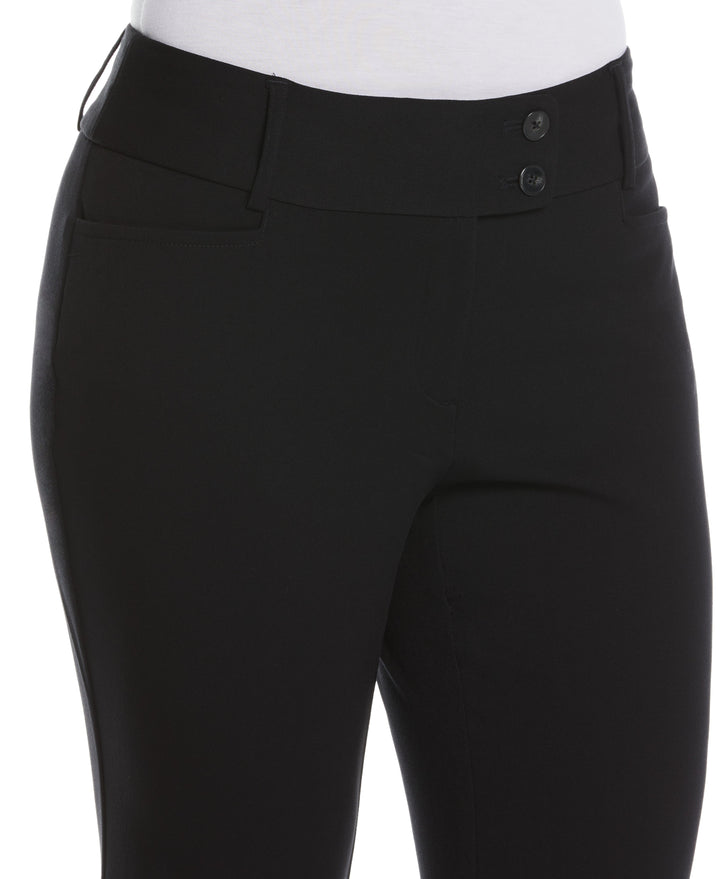 GABARDINE BOOTCUT PANT - CURVY FIT (Black) 