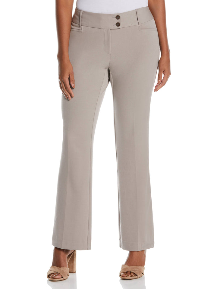 GABARDINE BOOTCUT PANT - CURVY FIT (Summer Straw)