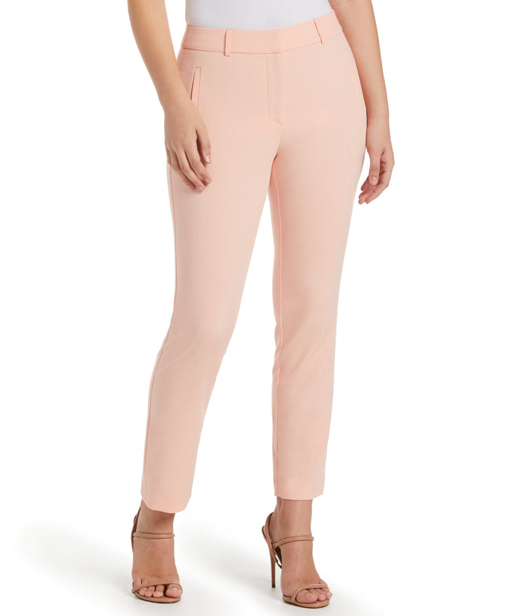 Classic Fit Clean Straight Leg Ankle Pant (Peach Melba) 