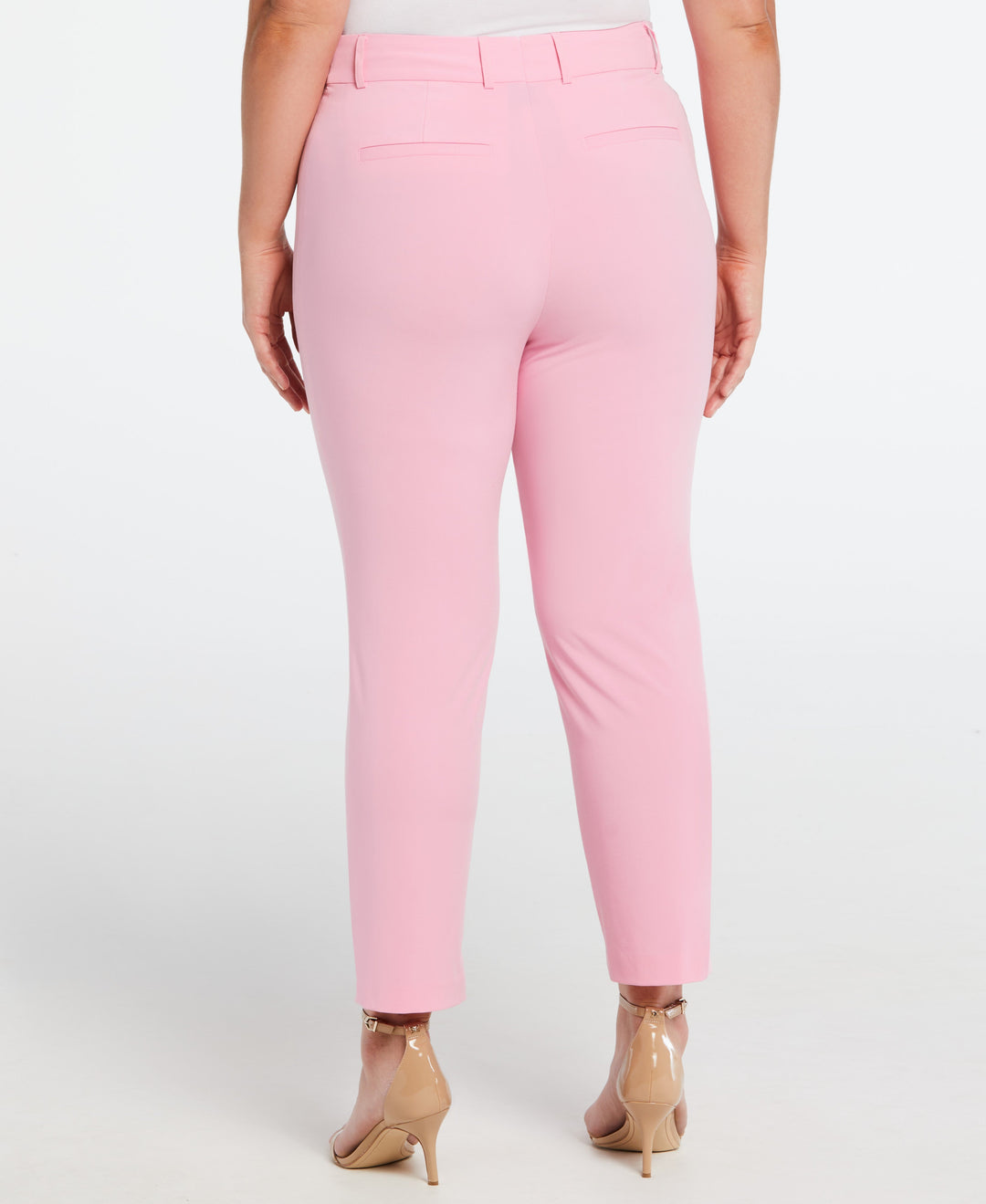 Classic Fit Clean Straight Leg Ankle Pant (Begonia Pink) 