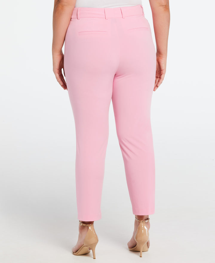 Classic Fit Clean Straight Leg Ankle Pant (Begonia Pink) 