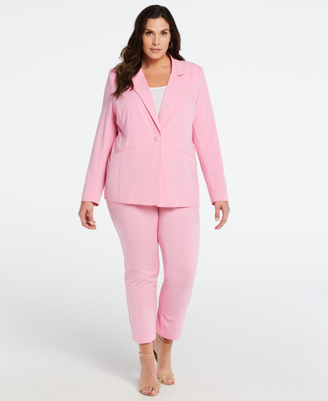 Classic Fit Clean Straight Leg Ankle Pant (Begonia Pink) 