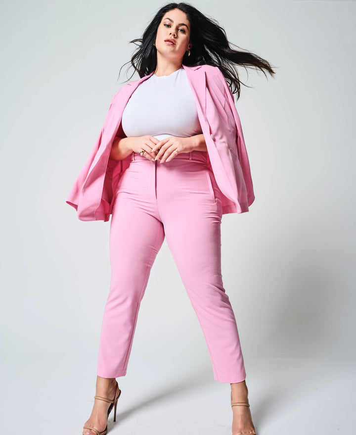 Classic Fit Clean Straight Leg Ankle Pant (Begonia Pink)