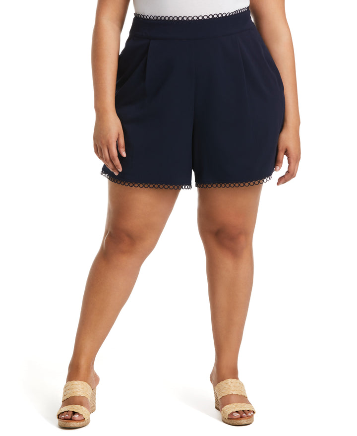 Classic Fit Short with Loop Trim (Navy) 