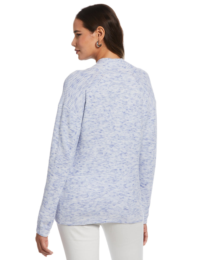 Cutout Neck Sweater (Dazzling Blue) 