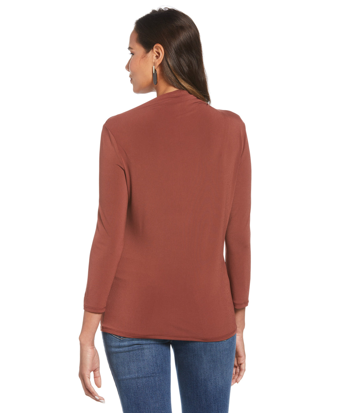 Draped Knit Top (Sable) 