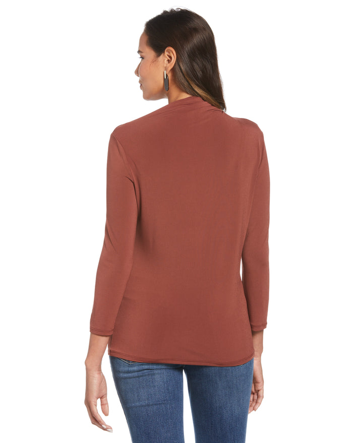 Draped Knit Top (Sable) 