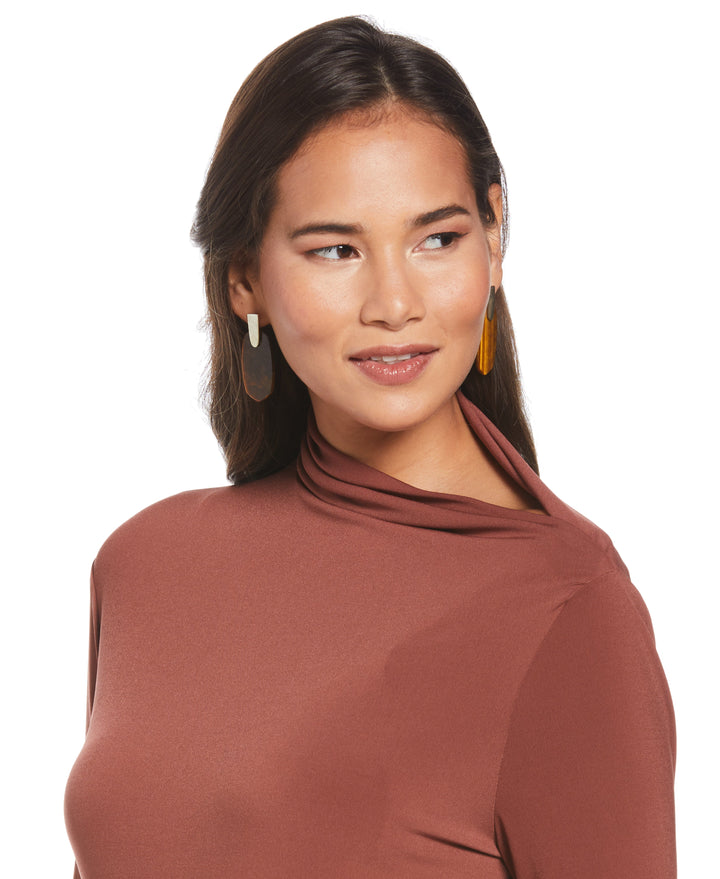 Draped Knit Top (Sable)