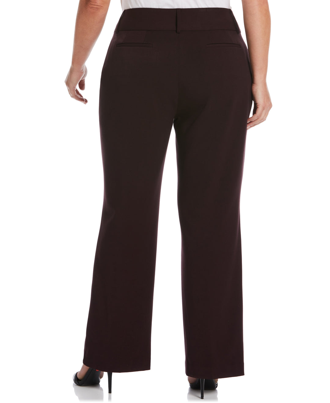 GABARDINE BOOTCUT PANT - CURVY FIT (Vintage Wine) 