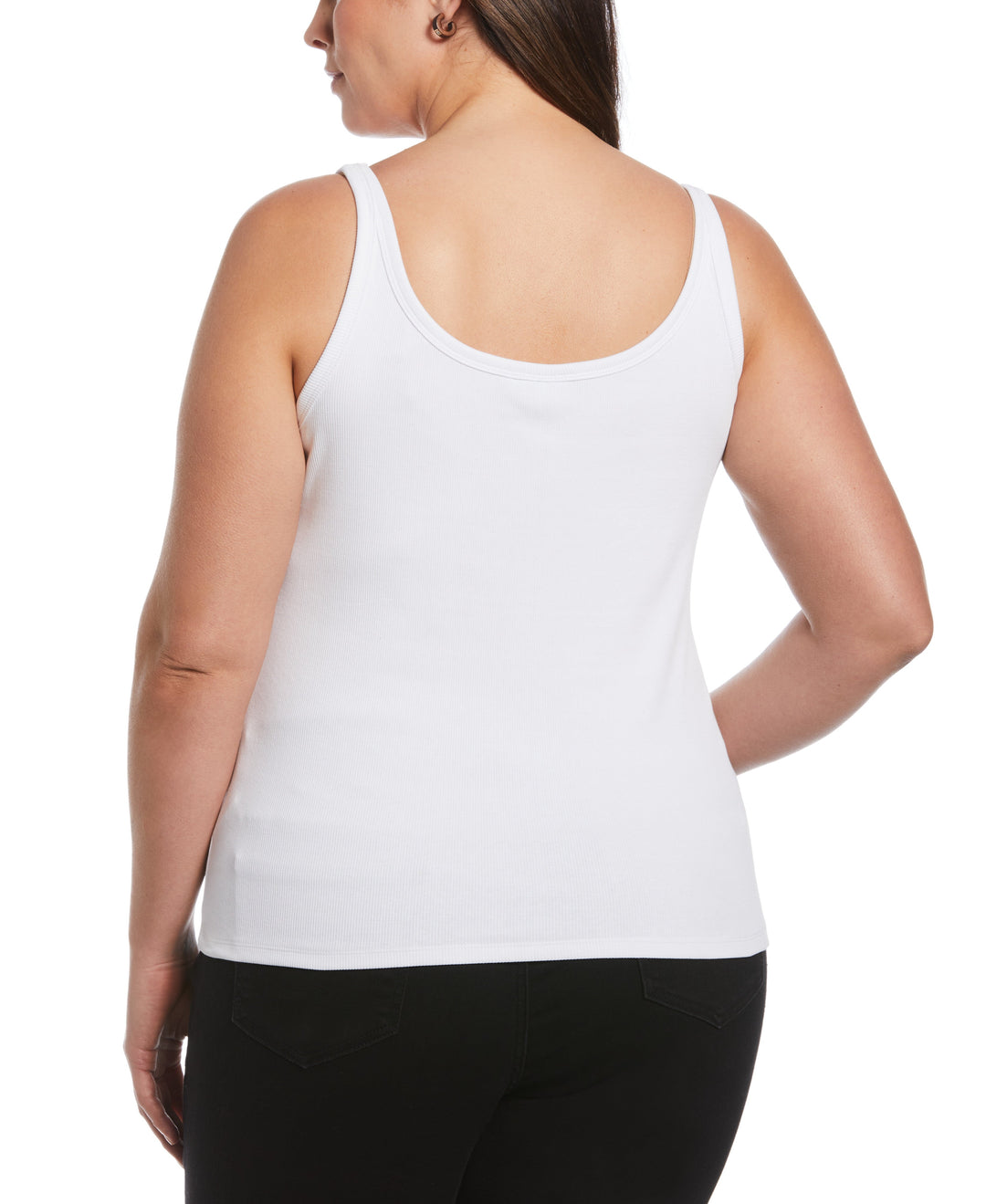 Ribbed Tank Top (White) 