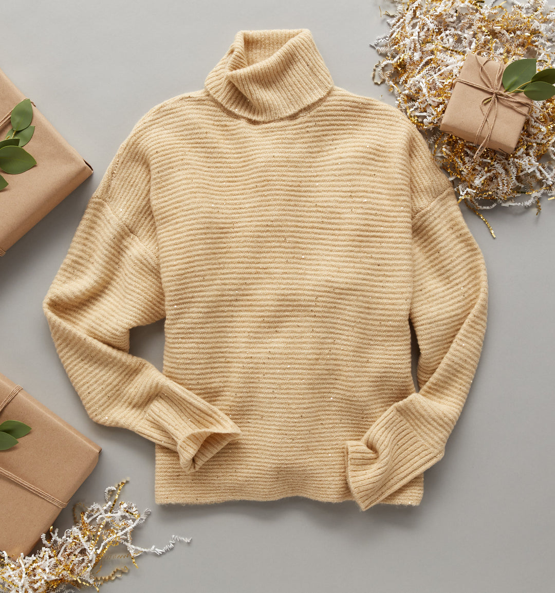 Sequin Sweater (Gold)
