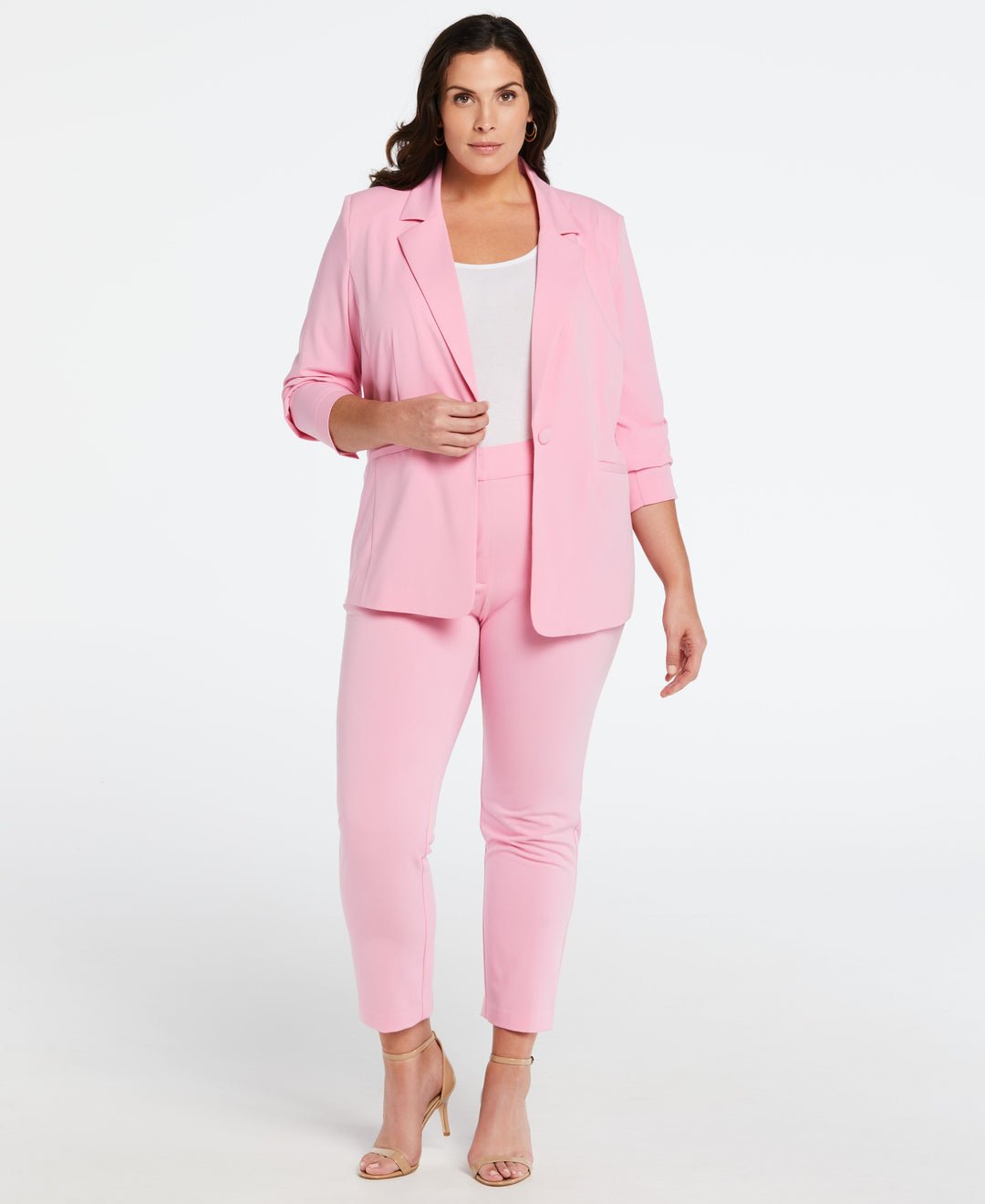 Single Breasted Blazer (Begonia Pink) 