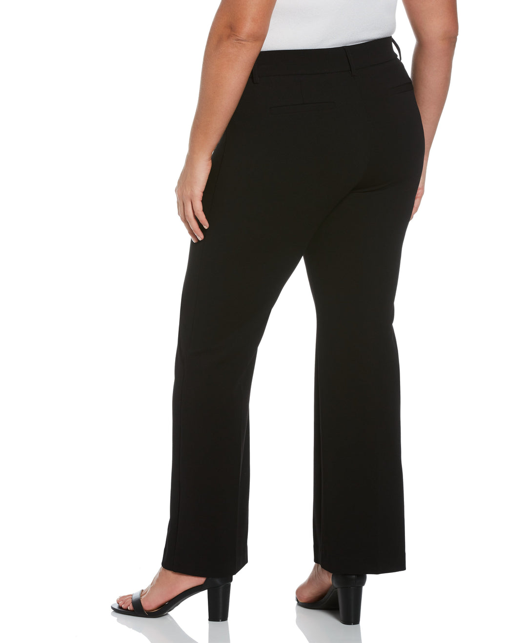 PLUS SIZE STRETCH CREPE PANT - CLASSIC FIT (Black) 