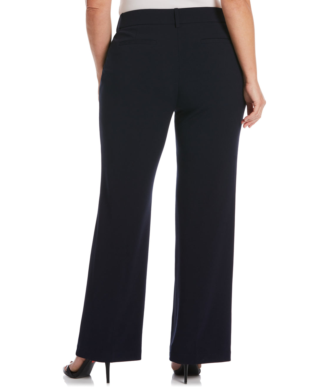 PLUS SIZE STRETCH CREPE PANT - CLASSIC FIT (Navy) 