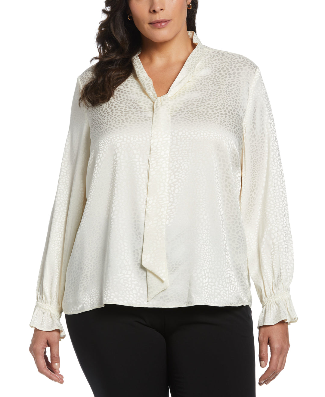 Tie Front Blouse (Star White) 
