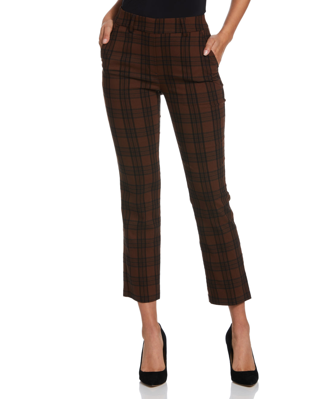 Slim Straight Pant with Welt Pocket Detail (Bronze Brown) 