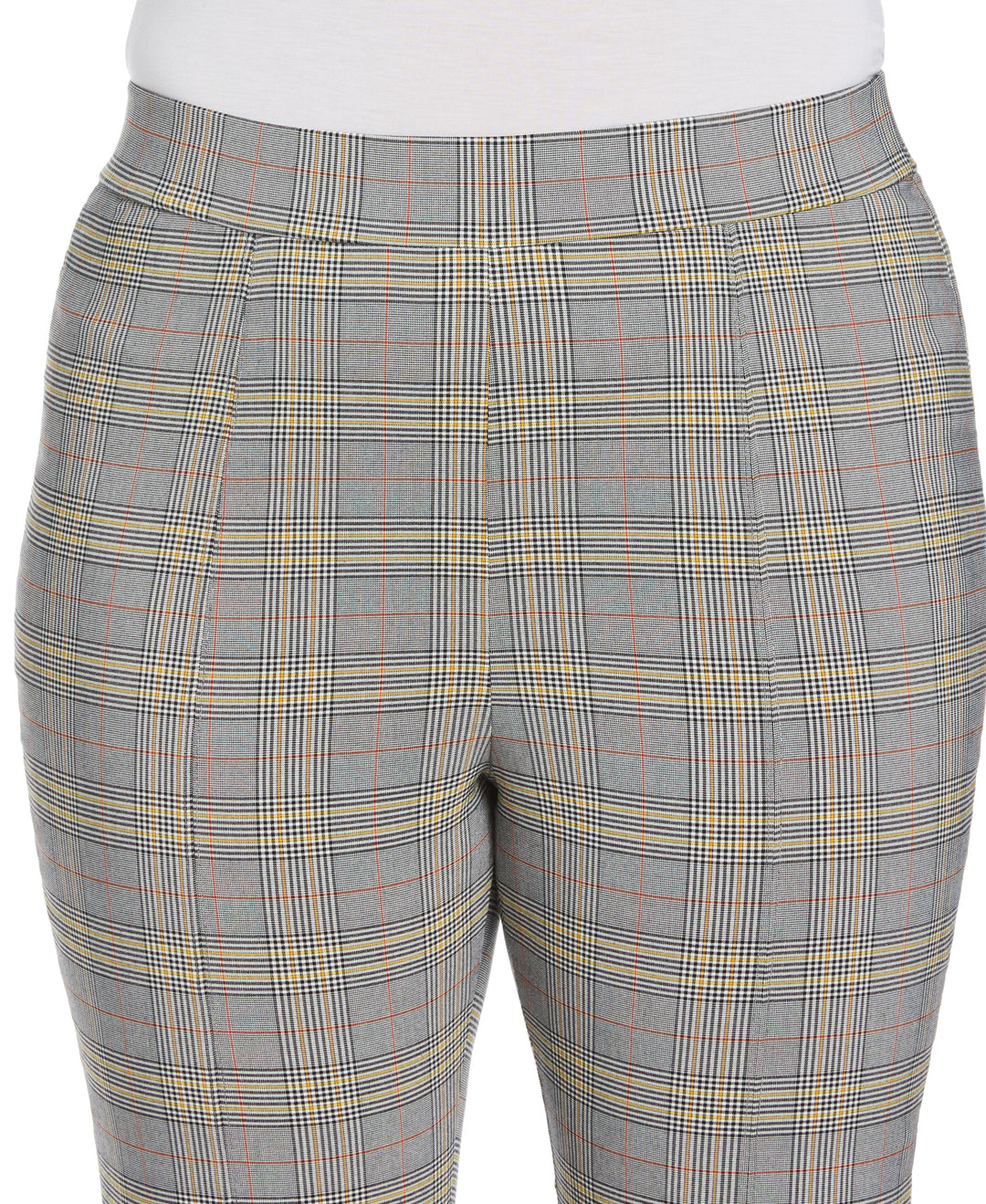 Slit Front Pull-On Pant (Black) 