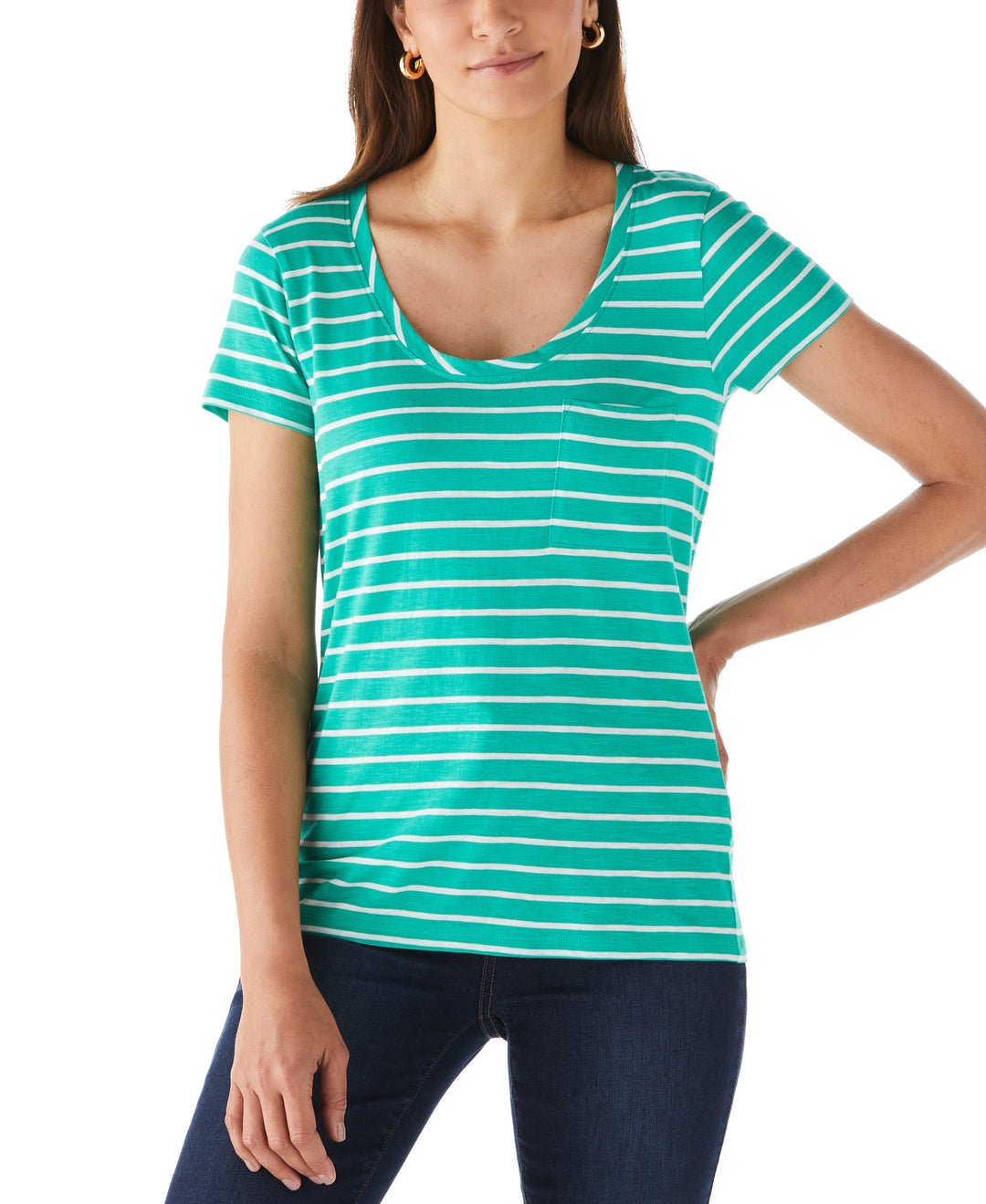 Stripe Slub Tee (Simply Green) 