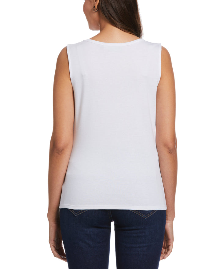 Tank Top with Hardware (White) 