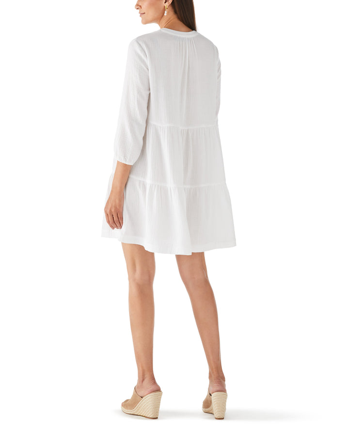 Tiered Dress (White) 