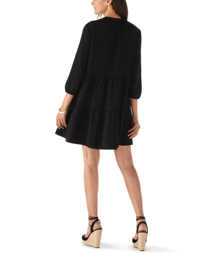 Tiered Dress (Black) 